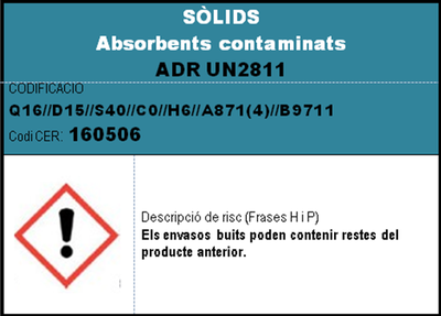 imatge en miniatura de l'etiqueta SOLIDS absorbents contaminats