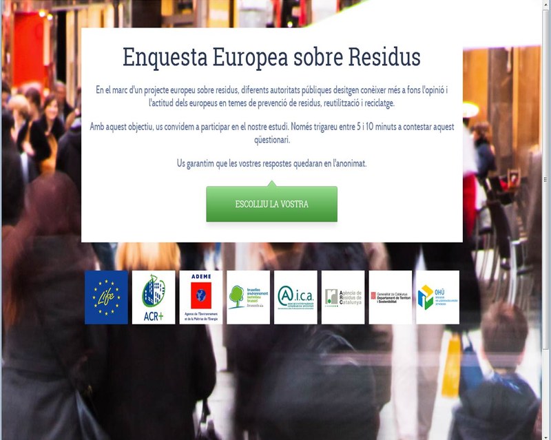 Participa a l'enquesta europea de residus